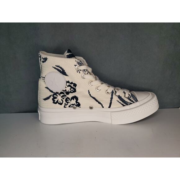 RARE Converse First String Chuck Taylor All Star Woven Floral Vibram Womens 8 - Picture 6 of 16